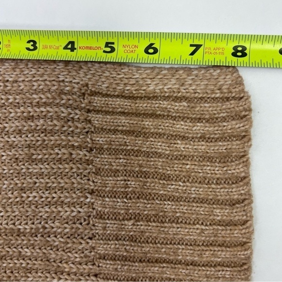 MAURICES Women’s Pullover Mock Neck Sweater Sz XS Color Tan Stretch 8” Slit - Picture 9 of 10